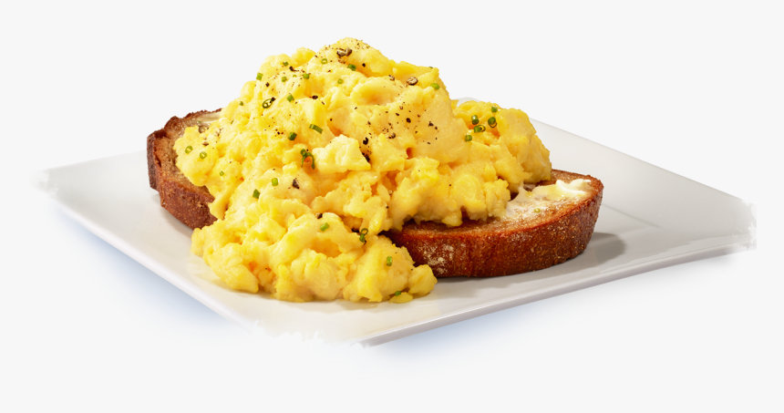 Scrambled eggs on toast